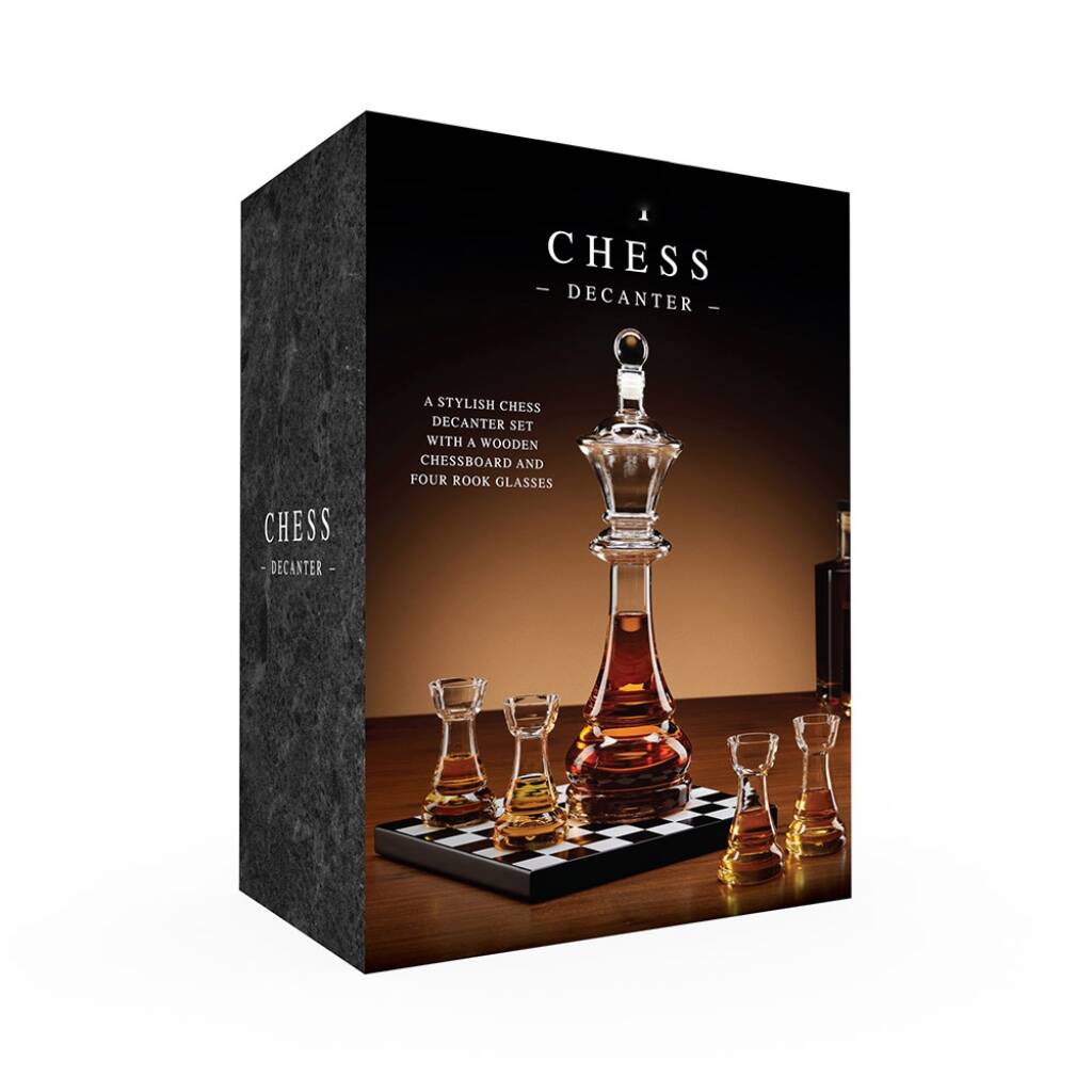 Chess Decanter And Shot Glasses Set - Thumbnail 4